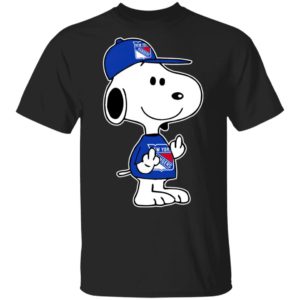 Snoopy New York Rangers NHL Double Middle Fingers Fck You Shirt
