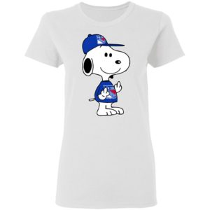 Snoopy New York Rangers NHL Double Middle Fingers Fck You Shirt