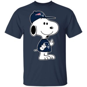 Snoopy New England Patriots NFL Double Middle Fingers Fck You Shirt