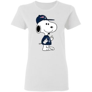 Snoopy New England Patriots NFL Double Middle Fingers Fck You Shirt