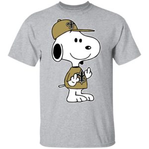 Snoopy New Orleans Saints NFL Double Middle Fingers Fck You Shirt