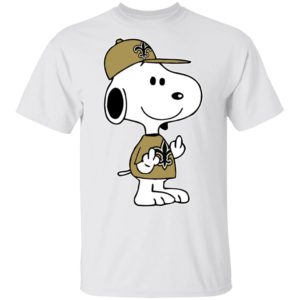 Snoopy New Orleans Saints NFL Double Middle Fingers Fck You Shirt