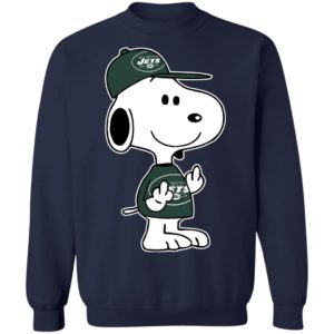 Snoopy New York Jets NFL Double Middle Fingers Fck You Shirt