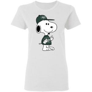 Snoopy New York Jets NFL Double Middle Fingers Fck You Shirt