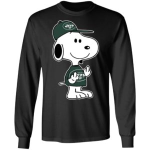Snoopy New York Jets NFL Double Middle Fingers Fck You Shirt