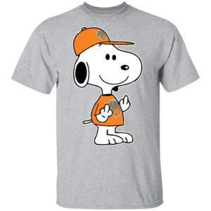 Snoopy New York Knicks NBA Double Middle Fingers Fck You Shirt