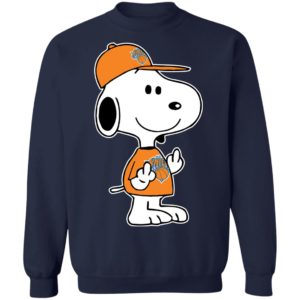Snoopy New York Knicks NBA Double Middle Fingers Fck You Shirt