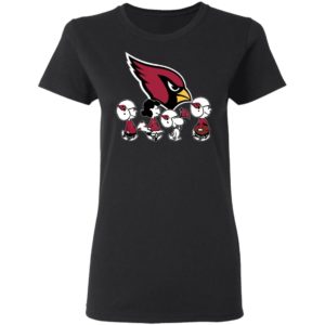 The Peanuts Snoopy And Friends Cheer For The Arizona Cardinals NFL Shirt