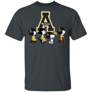 The Peanuts Snoopy And Friends Cheer For The Appalachian State Mountaineers NCAA Shirt