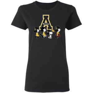 The Peanuts Snoopy And Friends Cheer For The Appalachian State Mountaineers NCAA Shirt