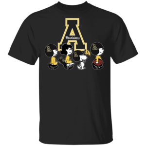The Peanuts Snoopy And Friends Cheer For The Appalachian State Mountaineers NCAA Shirt