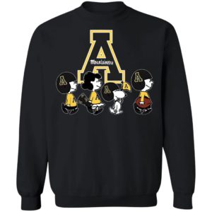 The Peanuts Snoopy And Friends Cheer For The Appalachian State Mountaineers NCAA Shirt