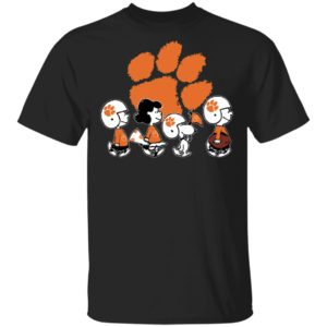 The Peanuts Snoopy And Friends Cheer For The Clemson Tigers NCAA Shirt