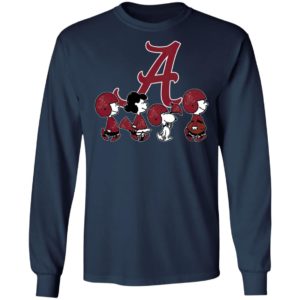 The Peanuts Snoopy And Friends Cheer For The Alabama Crimson Tide NCAA Shirt