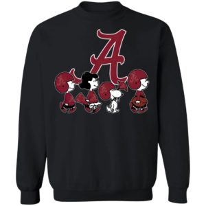 The Peanuts Snoopy And Friends Cheer For The Alabama Crimson Tide NCAA Shirt