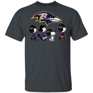 The Peanuts Snoopy And Friends Cheer For The Baltimore Ravens NFL Shirt