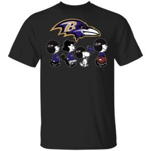 The Peanuts Snoopy And Friends Cheer For The Baltimore Ravens NFL Shirt