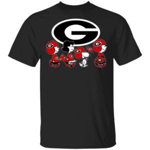 The Peanuts Snoopy And Friends Cheer For The Georgia Bulldogs NCAA Shirt