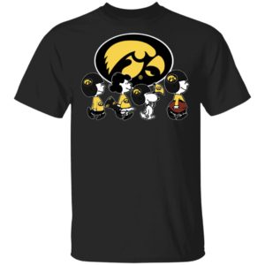 The Peanuts Snoopy And Friends Cheer For The Iowa Hawkeyes NCAA Shirt