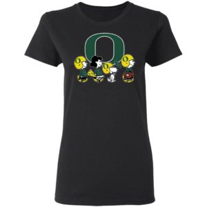 The Peanuts Snoopy And Friends Cheer For The Oregon Ducks NCAA Shirt