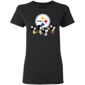 The Peanuts Snoopy And Friends Cheer For The Pittsburgh Steelers NFL Shirt