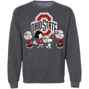 The Peanuts Snoopy And Friends Cheer For The Ohio State Buckeyes NCAA Shirt