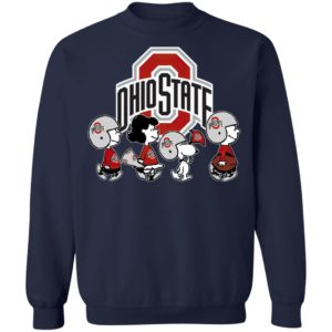 The Peanuts Snoopy And Friends Cheer For The Ohio State Buckeyes NCAA Shirt
