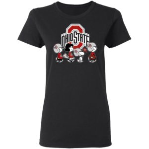 The Peanuts Snoopy And Friends Cheer For The Ohio State Buckeyes NCAA Shirt