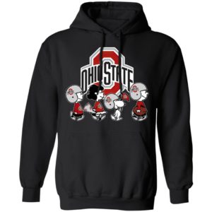 The Peanuts Snoopy And Friends Cheer For The Ohio State Buckeyes NCAA Shirt