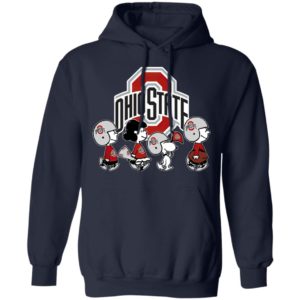 The Peanuts Snoopy And Friends Cheer For The Ohio State Buckeyes NCAA Shirt
