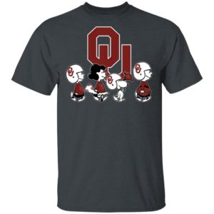 The Peanuts Snoopy And Friends Cheer For The Oklahoma Sooners NCAA Shirt
