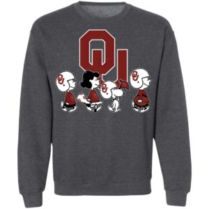 The Peanuts Snoopy And Friends Cheer For The Oklahoma Sooners NCAA Shirt