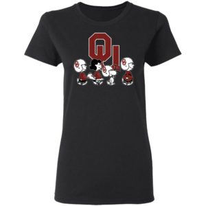 The Peanuts Snoopy And Friends Cheer For The Oklahoma Sooners NCAA Shirt