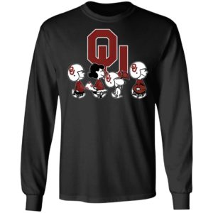 The Peanuts Snoopy And Friends Cheer For The Oklahoma Sooners NCAA Shirt
