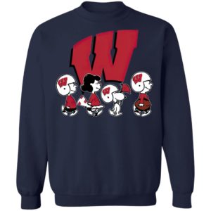 The Peanuts Snoopy And Friends Cheer For The Wisconsin Badgers NCAA Shirt