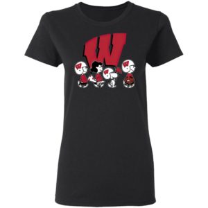 The Peanuts Snoopy And Friends Cheer For The Wisconsin Badgers NCAA Shirt