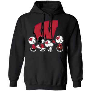 The Peanuts Snoopy And Friends Cheer For The Wisconsin Badgers NCAA Shirt