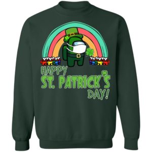 Among us rainbow Quarantine Happy St. Patrick’s day shirt