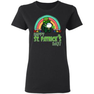 Among us rainbow Quarantine Happy St. Patrick’s day shirt