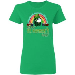 Among us rainbow Quarantine Happy St. Patrick’s day shirt