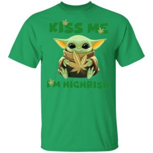 Baby Yoda Happy St. Patrick’s day Kiss me I am Highrish shirt