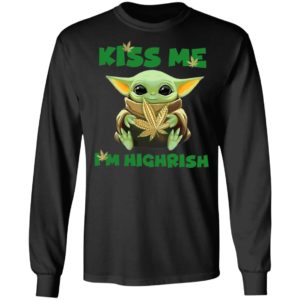 Baby Yoda Happy St. Patrick’s day Kiss me I am Highrish shirt