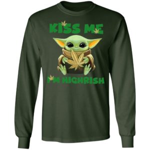 Baby Yoda Happy St. Patrick’s day Kiss me I am Highrish shirt