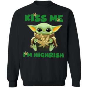 Baby Yoda Happy St. Patrick’s day Kiss me I am Highrish shirt