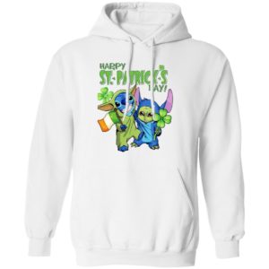 Baby Yoda and Stitch Irish Friends Happy St. Patrick’s day shirt