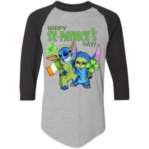 Baby Yoda and Stitch Irish Friends Happy St. Patrick’s day shirt