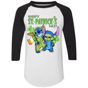 Baby Yoda and Stitch Irish Friends Happy St. Patrick’s day shirt