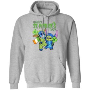 Baby Yoda and Stitch Irish Friends Happy St. Patrick’s day shirt