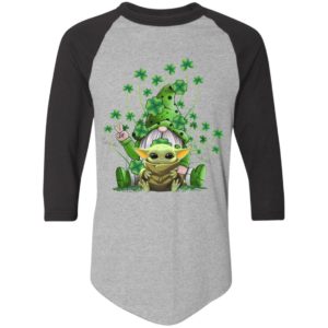 Green Gnome Hugging Baby Yoda St Patty's Day Shirt