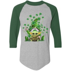 Green Gnome Hugging Baby Yoda St Patty's Day Shirt